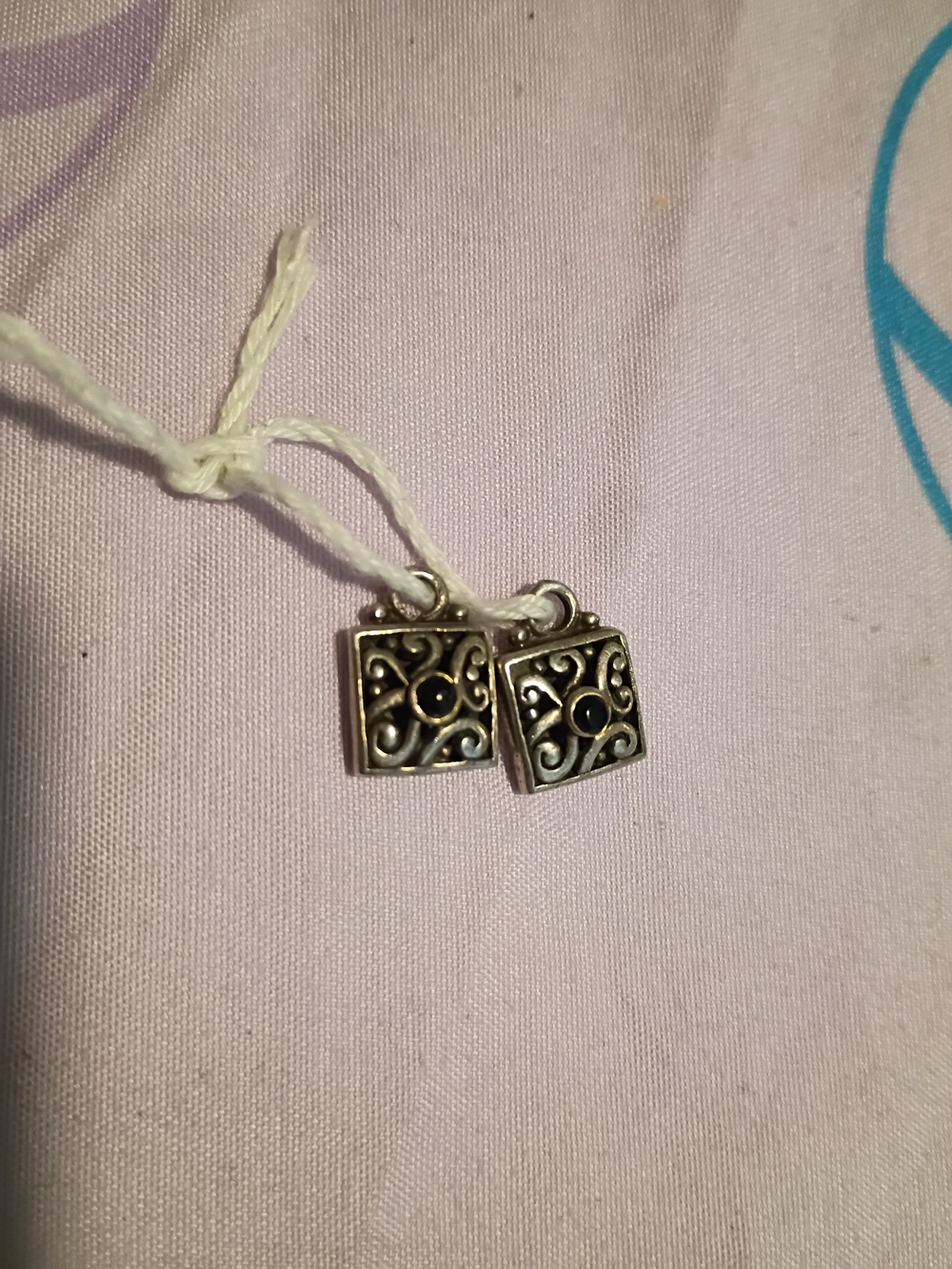 Sterling Silver Earrings With Black Onix Need The Hock